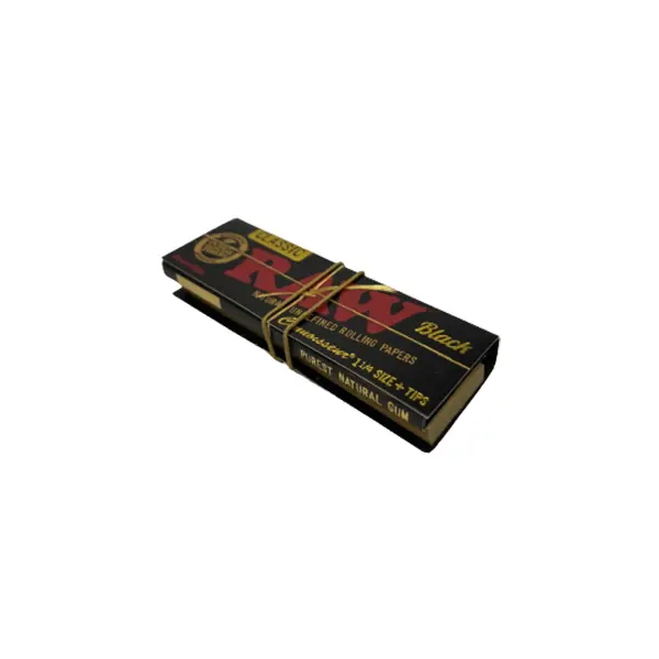 SEDA RAW BLACK CONNOISSEUR 1 1/4 + TIPS