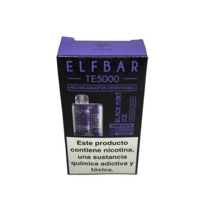 VAPER DESCARTABLE ELFBAR 5000TE BLACK MINT ICE