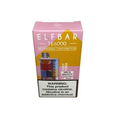 VAPER DESCARTABLE ELFBAR 6000TE JUICY PEACH