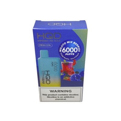 VAPER DESCARTABLE HQD 6000 MOJITO MIX BERRIES