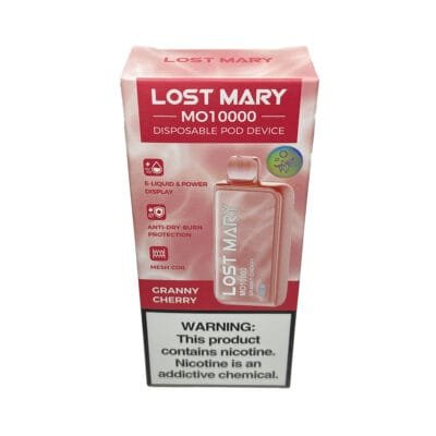 VAPER DESCARTABLE LOST MARY MO 10000 GRANNY CHERRY