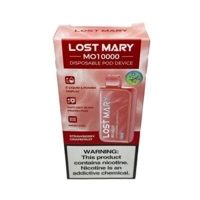 VAPER DESCARTABLE LOST MARY MO 10000 STRAWBERRY GRAPEFRUIT