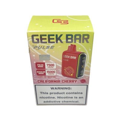 VAPER DESCARTABLE GEEKBAR 15000 PULSE CALIFORNIA CHERRY