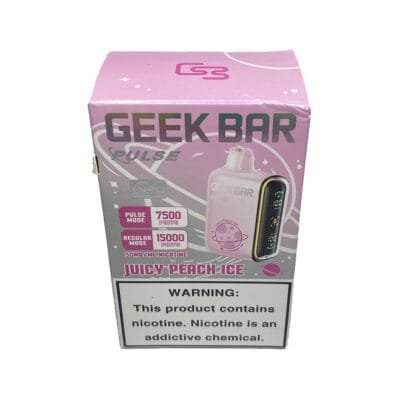 VAPER DESCARTABLE GEEKBAR 15000 PULSE JUICY PEACH ICE