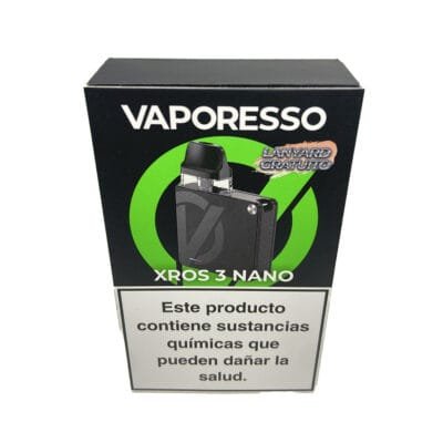 VAPER RECARGABLE VAPORESSO XROSS NANO 3 NEGRO