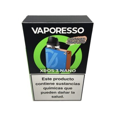 VAPER RECARGABLE VAPORESSO XROSS NANO 3 AZUL BONDI