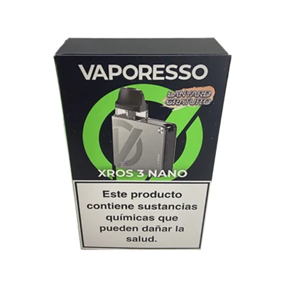 VAPER RECARGABLE VAPORESSO XROSS NANO 3 SILVER