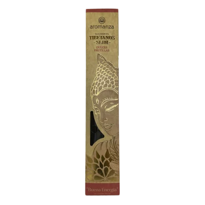 SAHUMERIOS TIBETANOS SLIM DULCES FRUTILLA "BUENA ENERGIA" X10 - AROMANZA