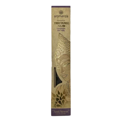 SAHUMERIOS TIBETANOS SLIM LAVANDAS DEL VALLE "ANTI STRESS" X10 - AROMANZA