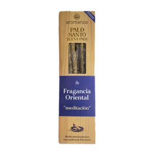 SAHUMERIOS PALO SANTO BUENA ONDA FRAGANCIA ORIENTAL "MEDITACION" X8 - AROMANZA