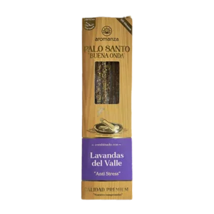 SAHUMERIOS PALO SANTO BUENA ONDA LAVANDAS DEL VALLE "ANTI STRESS" X8 - AROMANZA