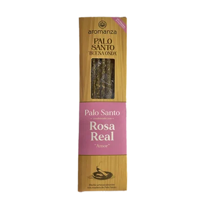 SAHUMERIOS PALO SANTO BUENA ONDA ROSA REAL "AMOR" X8 - AROMANZA