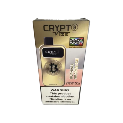 VAPER DESCARTABLE CRYPTO 20000 BURNING GRAPES ICE