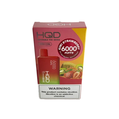 VAPER DESCARTABLE HQD 6000 KIWI STRAWBERRY