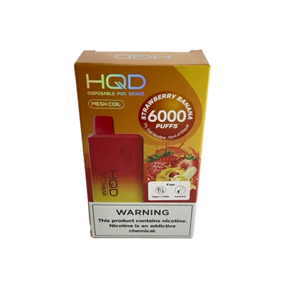 VAPER DESCARTABLE HQD 6000 SKY STRAWBERRY BANANA