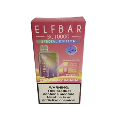 VAPER DESCARTABLE ELFBAR 10000BC STRAWBERRY BANANA