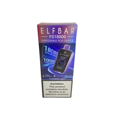 VAPER DESCARTABLE ELFBAR FS 18000 STRAWBERY GRAPE