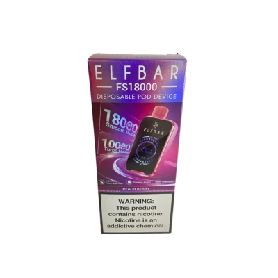 VAPER DESCARTABLE ELFBAR FS 18000 PEACH BERRY