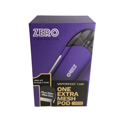VAPER RECARGABLE VAPORESSO ZERO 1 BLACK PURPLE + MESH
