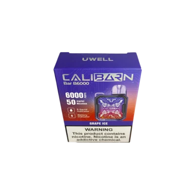 VAPER DESCARTABLE UWELL CALIBURN BAR B6000 GRAPE ICE