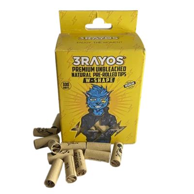 FILTROS PRE ROLLED TIPS 6MM X 100U - 3 RAYOS