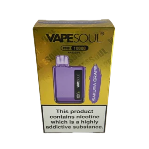 VAPER DESCARTABLE VAPESOUL V-100 10.000 SAKURA GRAPE