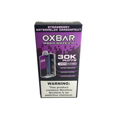 VAPER DESCARTABLE OXBAR MAGIC MAZE 2.0 30000 PUFF STRAWBERRY WATERMELON DRAGONFRUIT