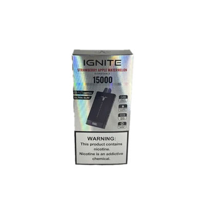 VAPORIZADOR DESCARTABLE IGNITE V150 15000 STRAWBERRY APPLE WATERMELON