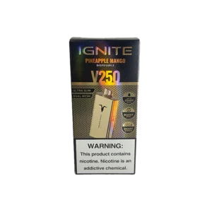 VAPORIZADOR DESCARTABLE IGNITE V250 25000 GOLD PINEAPPLE MANGO