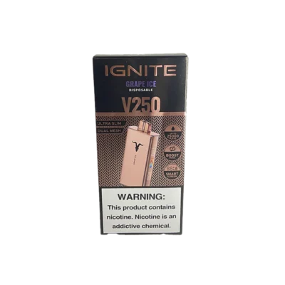 VAPORIZADOR DESCARTABLE IGNITE V250 25000 ROSE GRAPE ICE