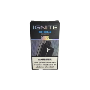 VAPORIZADOR DESCARTABLE IGNITE V50 5000 BLACK BLUE DREAM