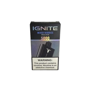 VAPORIZADOR DESCARTABLE IGNITE V50 5000 BLACK MIXED BERRIES