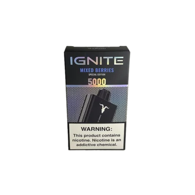 VAPORIZADOR DESCARTABLE IGNITE V50 5000 BLACK MIXED BERRIES