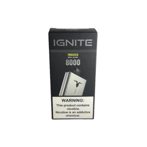 VAPORIZADOR DESCARTABLE IGNITE V80 8000 METAL TOBACCO