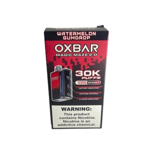 VAPORIZADOR DESCARTABLE OXBAR MAGIC MAZE 2.0 30000 PUFF STRAW WATERMELON GUMDROP