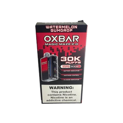 VAPORIZADOR DESCARTABLE OXBAR MAGIC MAZE 2.0 30000 PUFF STRAW WATERMELON GUMDROP