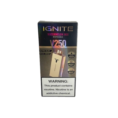 VAPORIZADOR DESCARTABLE IGNITE V250 25000 GOLD WATERMELON MIX