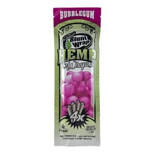 BLUNT WRAP HEMP X4 BUBBLEGUM