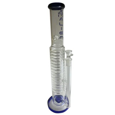 BONG GLASS ESPIRAL PERCOLADOR SHOWERHEAD Y ATRAPA HIELOS 46 CM - ALIEN