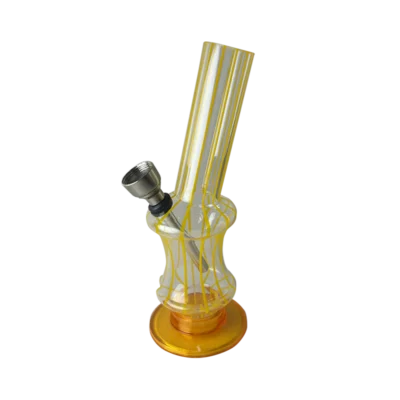 BONG MINI PLASTICO RAYADO 15CM