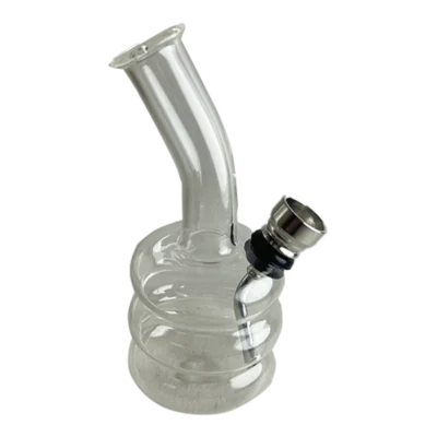 BONG MINI VIDRIO CLEAR FUELLE 120MM