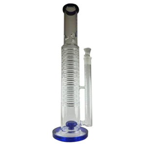 BONG GLASS BASE, CENTRO Y PICO AZUL 36CM
