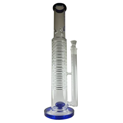 BONG GLASS BASE, CENTRO Y PICO AZUL 36CM