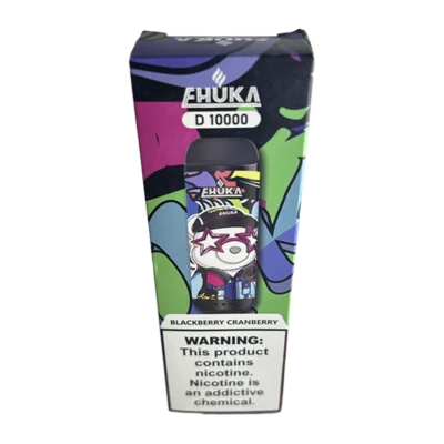 CARTUCHO NARGUILE EHUKA D10000 BLACKBERRY CRANBERRY