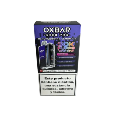 VAPER DESCARTABLE OXBAR MAGIC MAZE 2.0 30000 PUFF BLACKCURRANT LEMON ICE