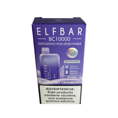 VAPER DESCARTABLE ELFBAR 10000BC BLACKBERRY CRANBERRY
