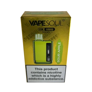 VAPER DESCARTABLE VAPESOUL 10000 SOUR APPLE