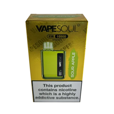 VAPER DESCARTABLE VAPESOUL 10000 SOUR APPLE