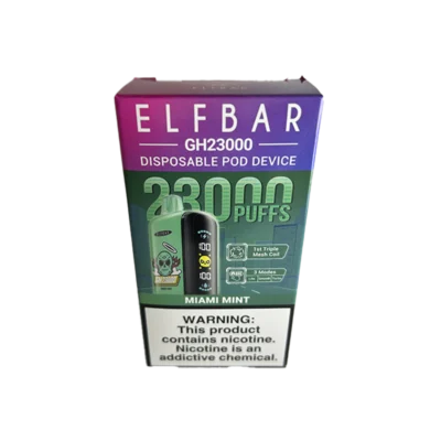 VAPER DESCARTABLE ELFBAR 23000 MIAMI MINT
