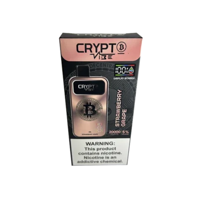 VAPER DESCARTABLE CRYPTO 20000 STRAWBERRY GRAPE